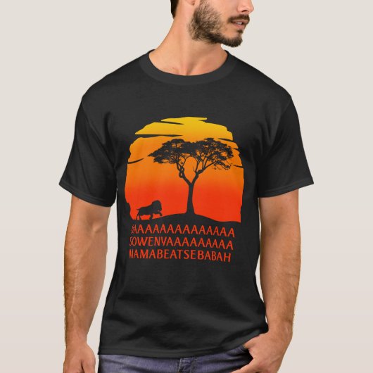 African King Lion BAAA SOWENYAAA T-Shirt (Vorderseite)