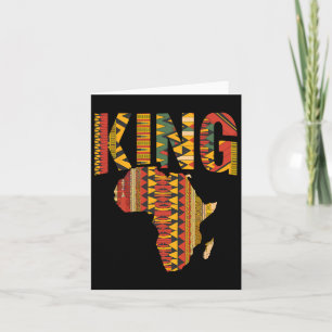 African King Map Kente Design Black Pride Melanin Karte