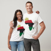 African King Queen African Flag T-Shirt (Unisex)