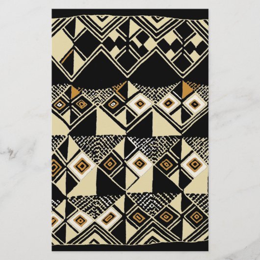 African Kuba Inspiriert Designs Briefpapier (Vorderseite)