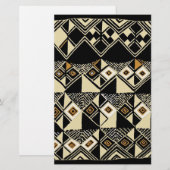 African Kuba Inspiriert Designs Briefpapier (Vorne/Hinten)
