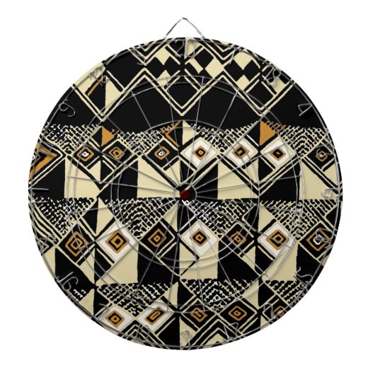 African Kuba Inspiriert Designs Dartscheibe (vorne)