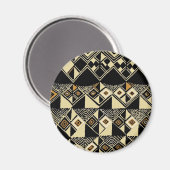 African Kuba Inspiriert Designs Magnet (Vorderseite/Rückseite)