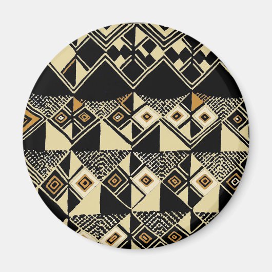 African Kuba Inspiriert Designs Magnet (Vorne)