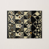 African Kuba Inspiriert Designs Puzzle (Horizontal)