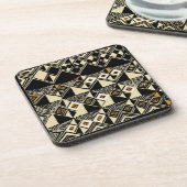 African Kuba Inspiriert Designs Untersetzer (Linke Seite)