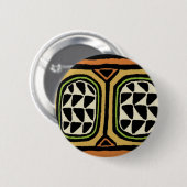 African Kuba Textile Design Button (Vorne & Hinten)