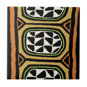 African Kuba Textile Design Fliese