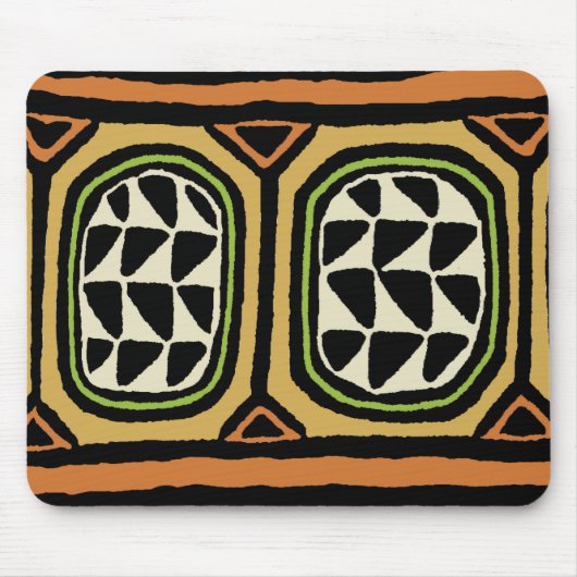African Kuba Textile Design Mousepad (Vorne)