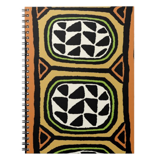 African Kuba Textile Design Notizblock (Vorderseite)