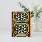 African Kuba Textile Design Postkarte (Stehend Vorderseite)