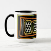 African Kuba Textile Design Tasse (Links)
