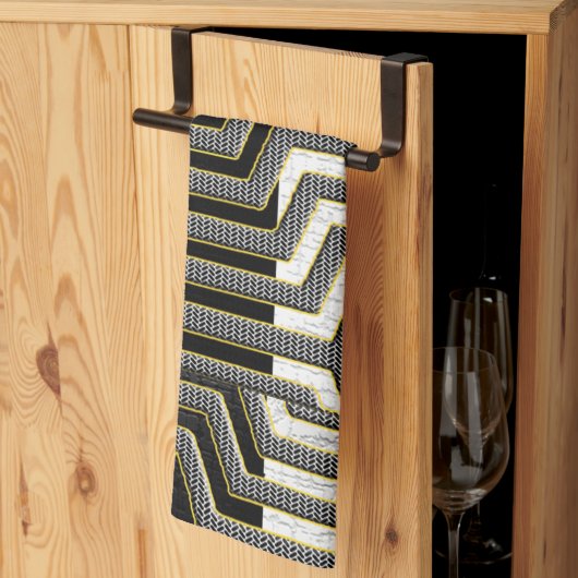 African Kuba Tuch Küchentuch (Drittel gefaltet)