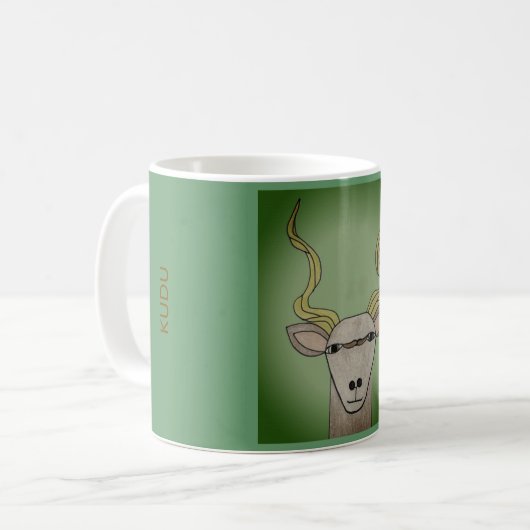 African Kudu Antelope Kaffeetasse (Vorderseite Links)