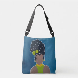 African Lady Crossbody Bag Tragetaschen Mit Langen Trägern