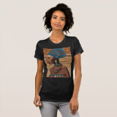 African Lady Portrait T - Shirt - Traditioneller T (Vorne ganz)
