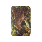 African Leopard Bathroom Mat Badematte (Vorderseite Vertikal)
