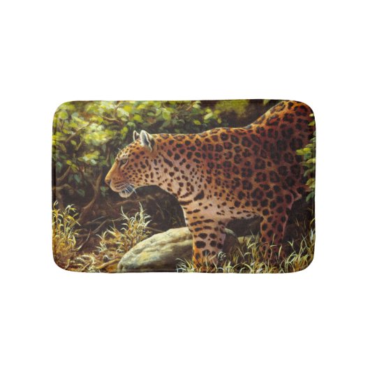 African Leopard Bathroom Mat Badematte (Vorderseite)
