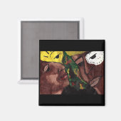 AFRICAN-LIEBE-Magnet Magnet (Vorderseite/Rückseite)