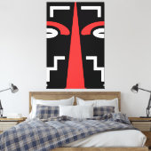 African Ligbi Tribal Leinwanddruck (Insitu (Schlafzimmer))