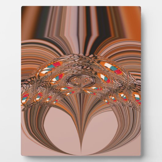 African Light Blond Kaleidoscope Art Print Design Fotoplatte (Vorderseite)