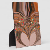 African Light Blond Kaleidoscope Art Print Design Fotoplatte (Seite)