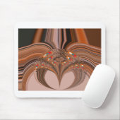 African Light Blond Kaleidoscope Art Print Design Mousepad (Mit Mouse)