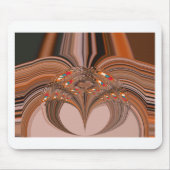 African Light Blond Kaleidoscope Art Print Design Mousepad (Vorne)