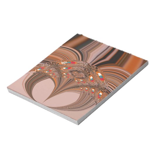 African Light Blond Kaleidoscope Art Print Design Notizblock (Rotiert)