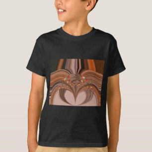 African Light Blond Kaleidoscope Art Print Design T-Shirt
