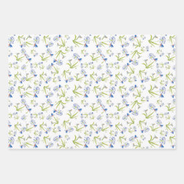 African Lily with Bluebird Mother and Baby Geschenkpapier Set