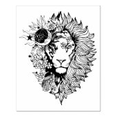 African Lion Animal Art Colour Page Gummistempel (Prägung)