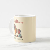 African Lion Coffee Mug | Personalisierter Name Kaffeetasse (Vorderseite Links)
