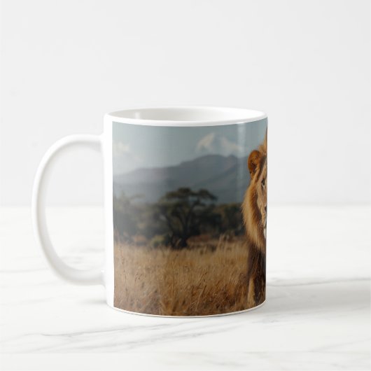 African Lion & Kilimanjaro Kaffeetasse (Links)