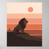 African Lion Kinderzimmer Poster (Vorne)