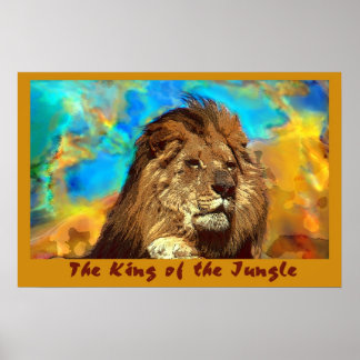 African-Lion-King of the Jungle Poster