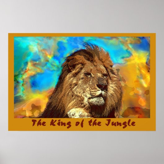 African-Lion-King of the Jungle Poster (Vorne)