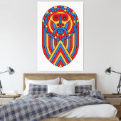 African Lion Mask Leinwanddruck (Insitu (Schlafzimmer))