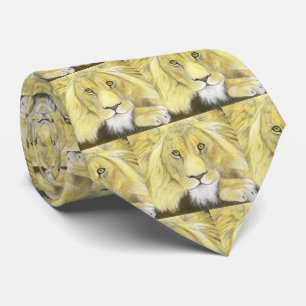 African Lion Neck Tie Krawatte
