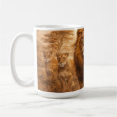 African Lion Pride | Majestic Wildlife Safari Kaffeetasse (Links)