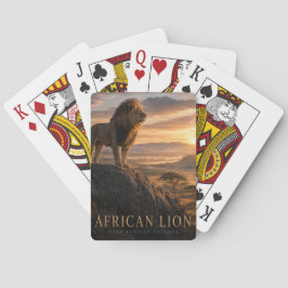 African Lion Savanne TIER Poker Spielkarten