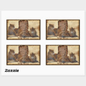 AFRICAN LIONS Big Five Map of Africa Stickers (Blatt)