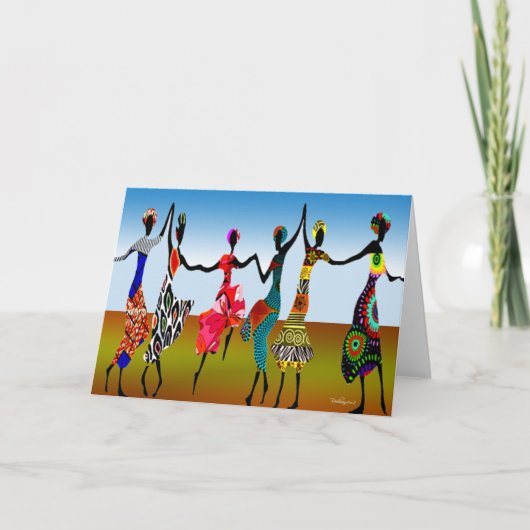 African Loise Dance Karte (Vorderseite)