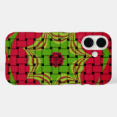 African Lovely Woven Red Design Case-Mate iPhone Hülle (Rückseite (Horizontal))