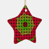 African Lovely Woven Red Design Keramikornament (Rechts)