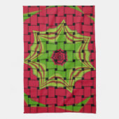 African Lovely Woven Red Design Küchentuch (Vertikal)