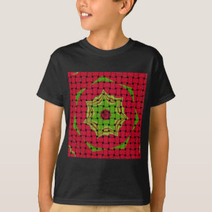 African Lovely Woven Red Design T-Shirt