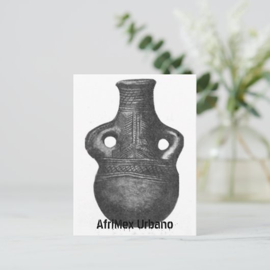 African Luba Pottery Series Postkarte (Stehend Vorderseite)