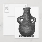 African Luba Pottery Series Postkarte (Vorne/Hinten)