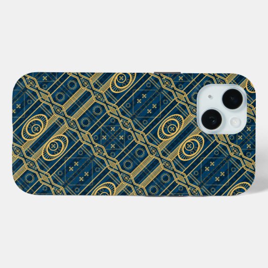 African Mali Pattern Case-Mate iPhone Hülle (Rückseite (Horizontal))